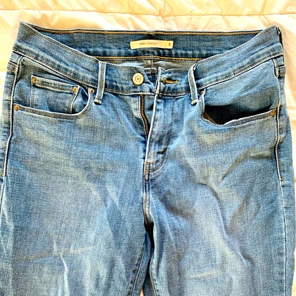 Levi’s 505 Straight Jeans Size 8 - Picture 3 of 3
